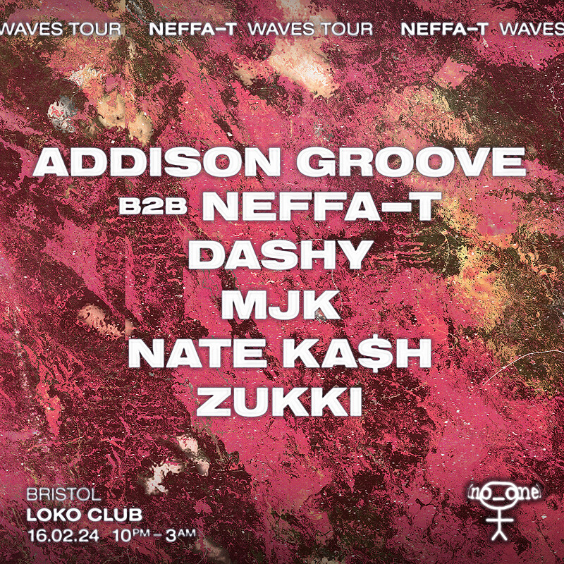 WAVES TOUR: Neffa-T b2b Addison Groove, MJK +++ at Loco Klub