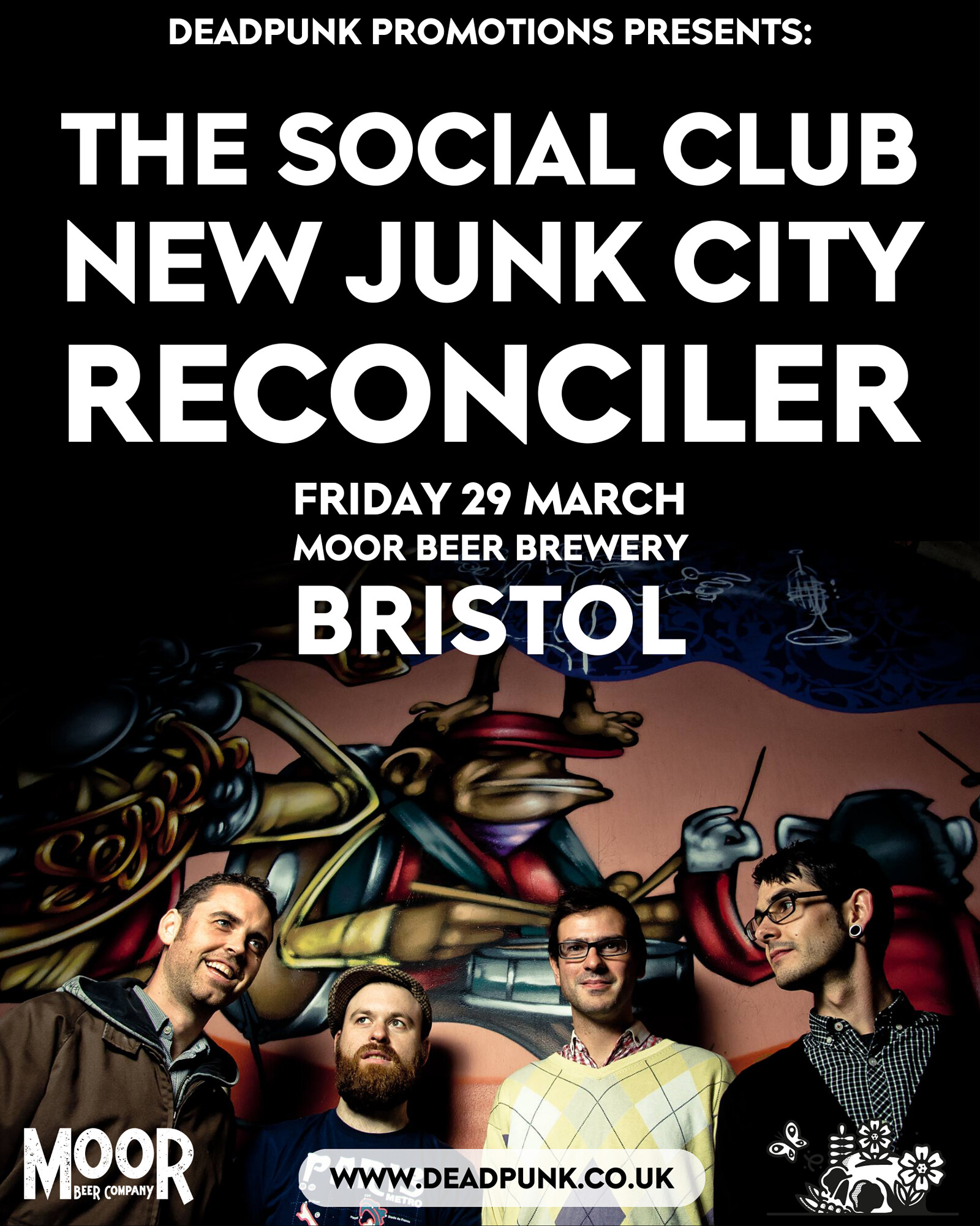The Social Club + New Junk City + Reconciler at Moor Beer Co