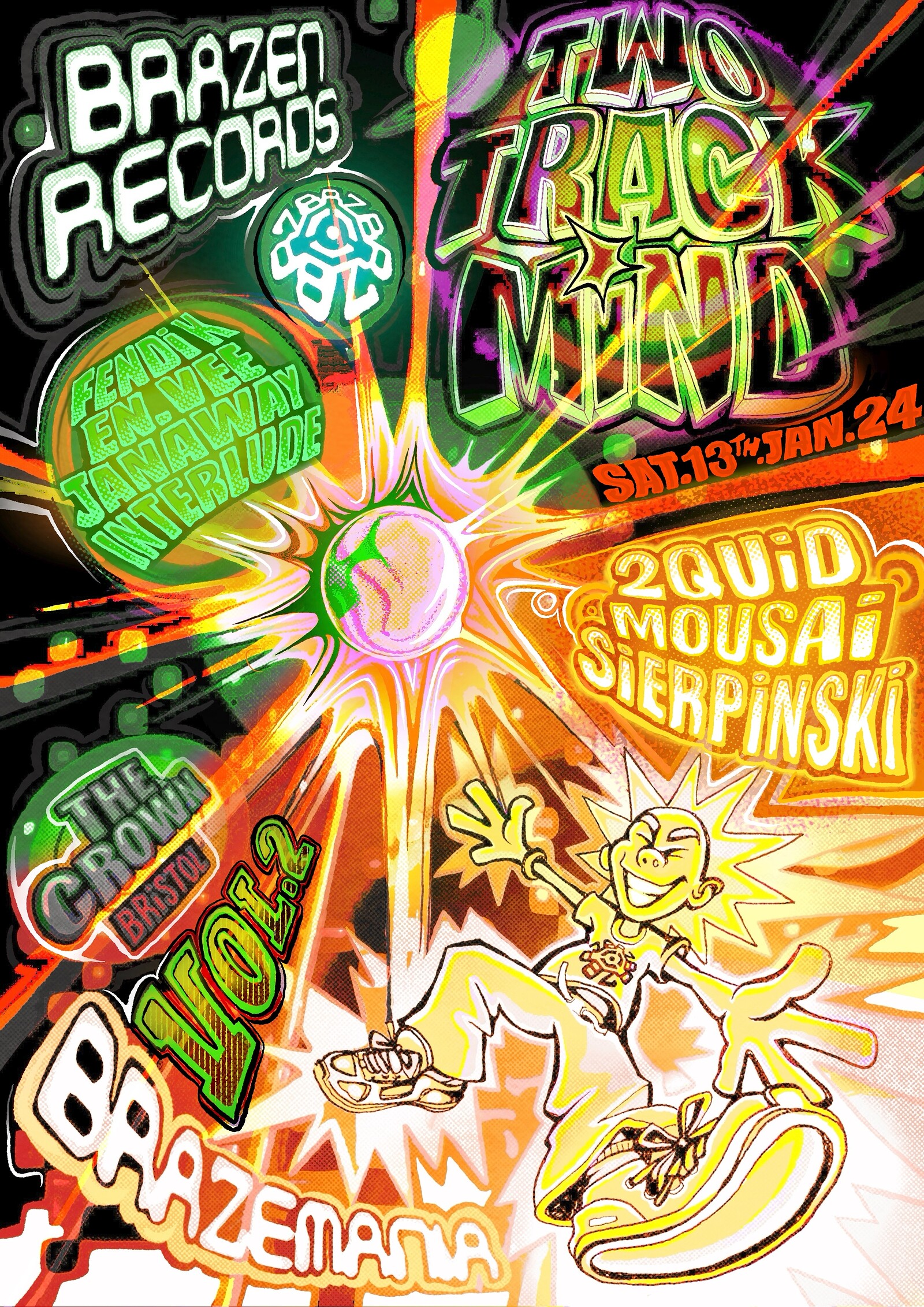 Brazen Records: Two Track Mind - Vol.2 at The Crown
