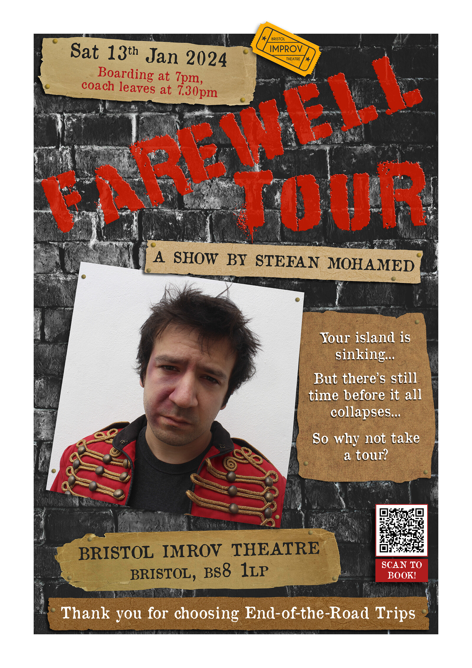 Stefan Mohamed's 'Farewell Tour' at Bristol Improv Theatre