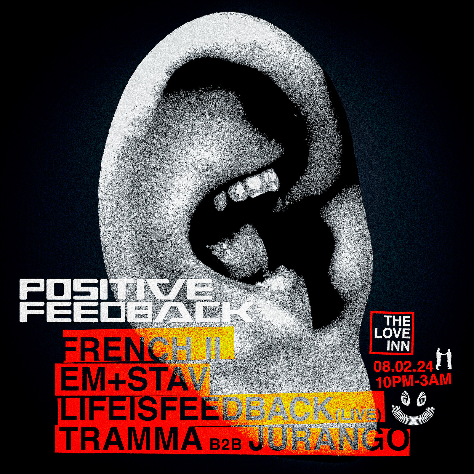 Positive Feedback Launch w/ French II & Em + Stav at The Love Inn