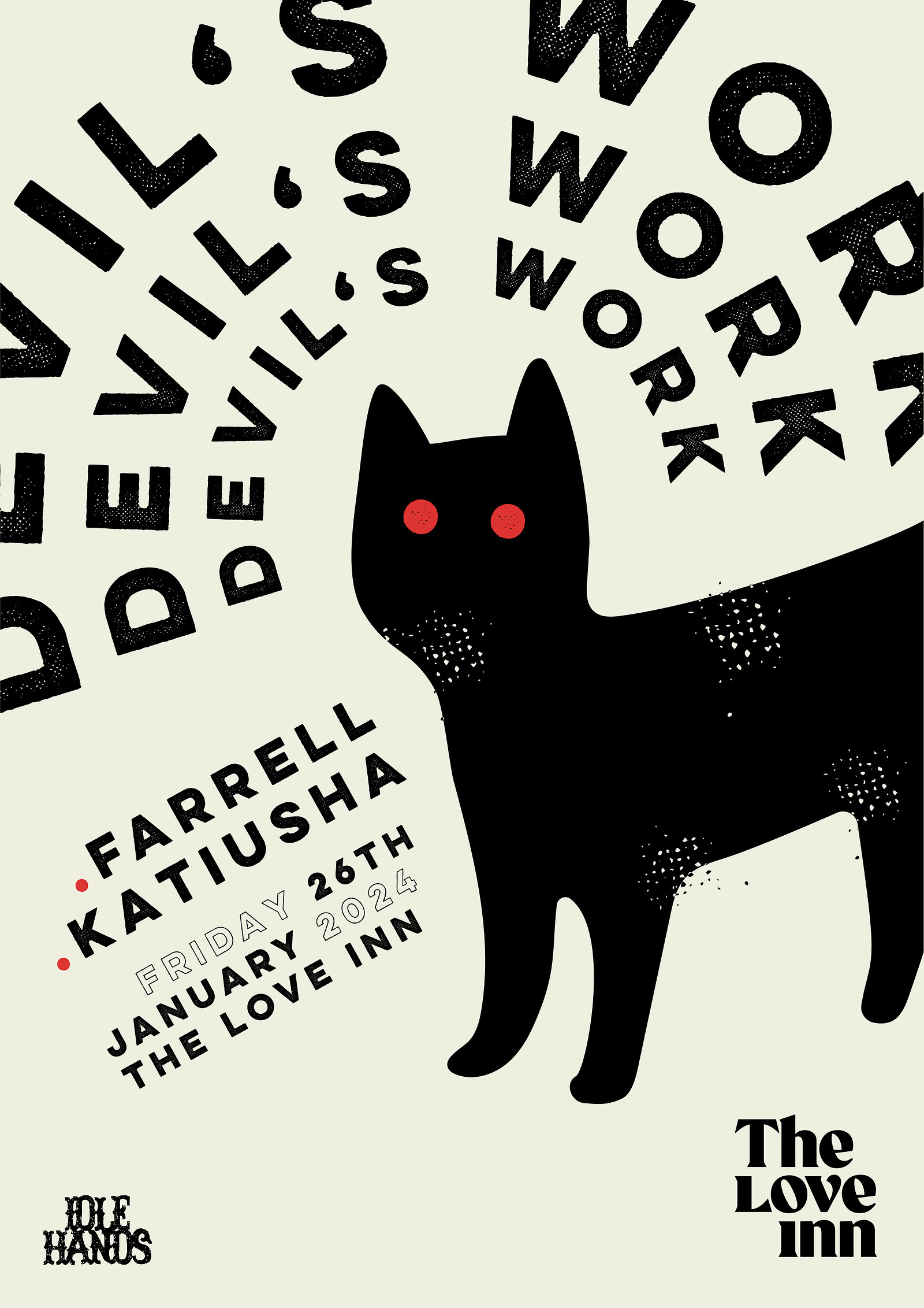 Devil's Work w/ Katiusha + Farrell at The Love Inn