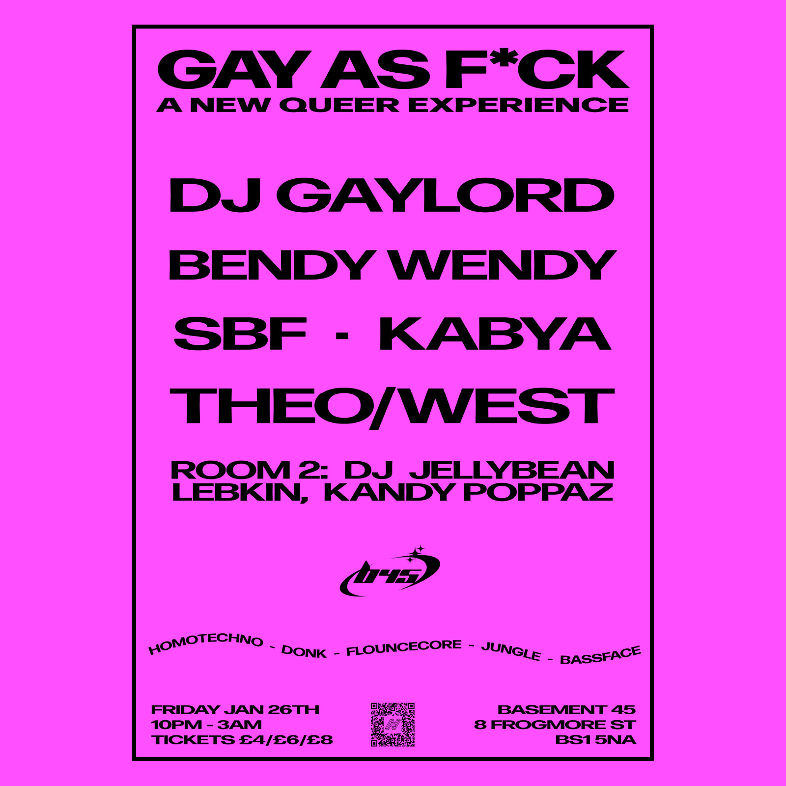 Gay As F*ck at Basement 45