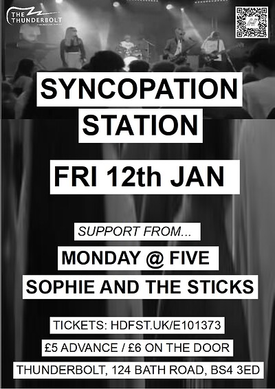 SYNCOPATION STATION + Monday at The Thunderbolt