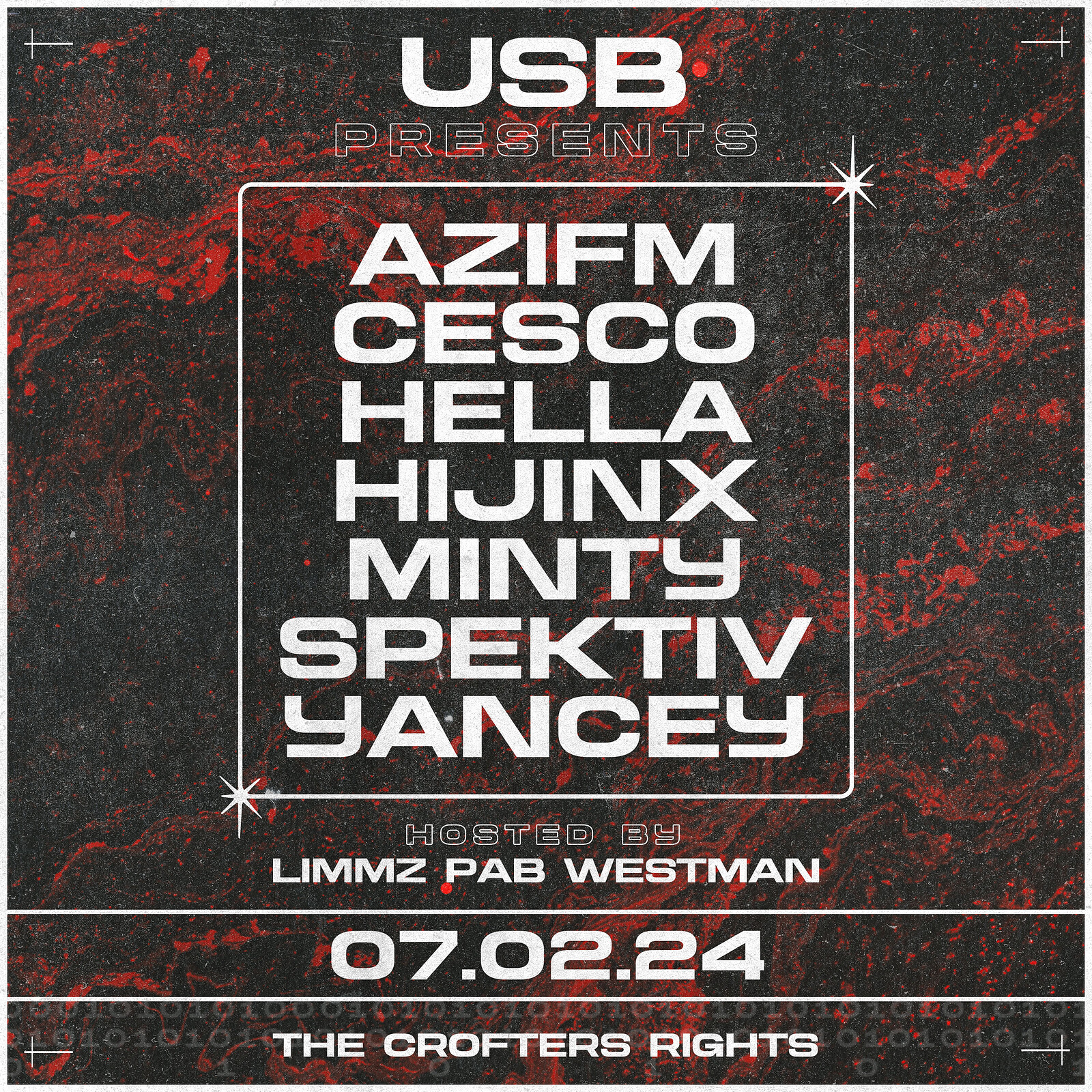 USB Presents: The All Night B2B at Crofters Rights
