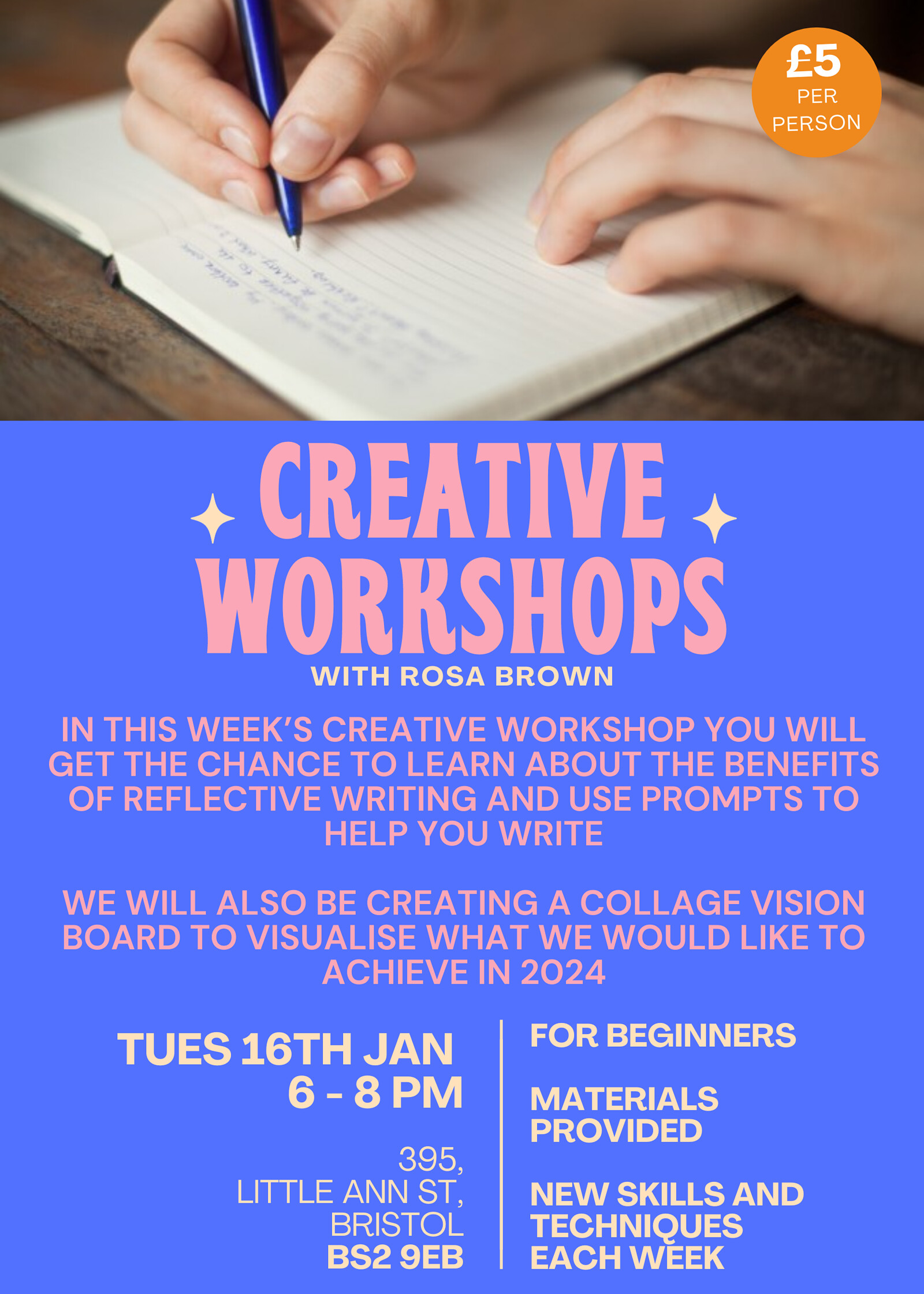 Reflective Writing and Vision Board Workshop at 395