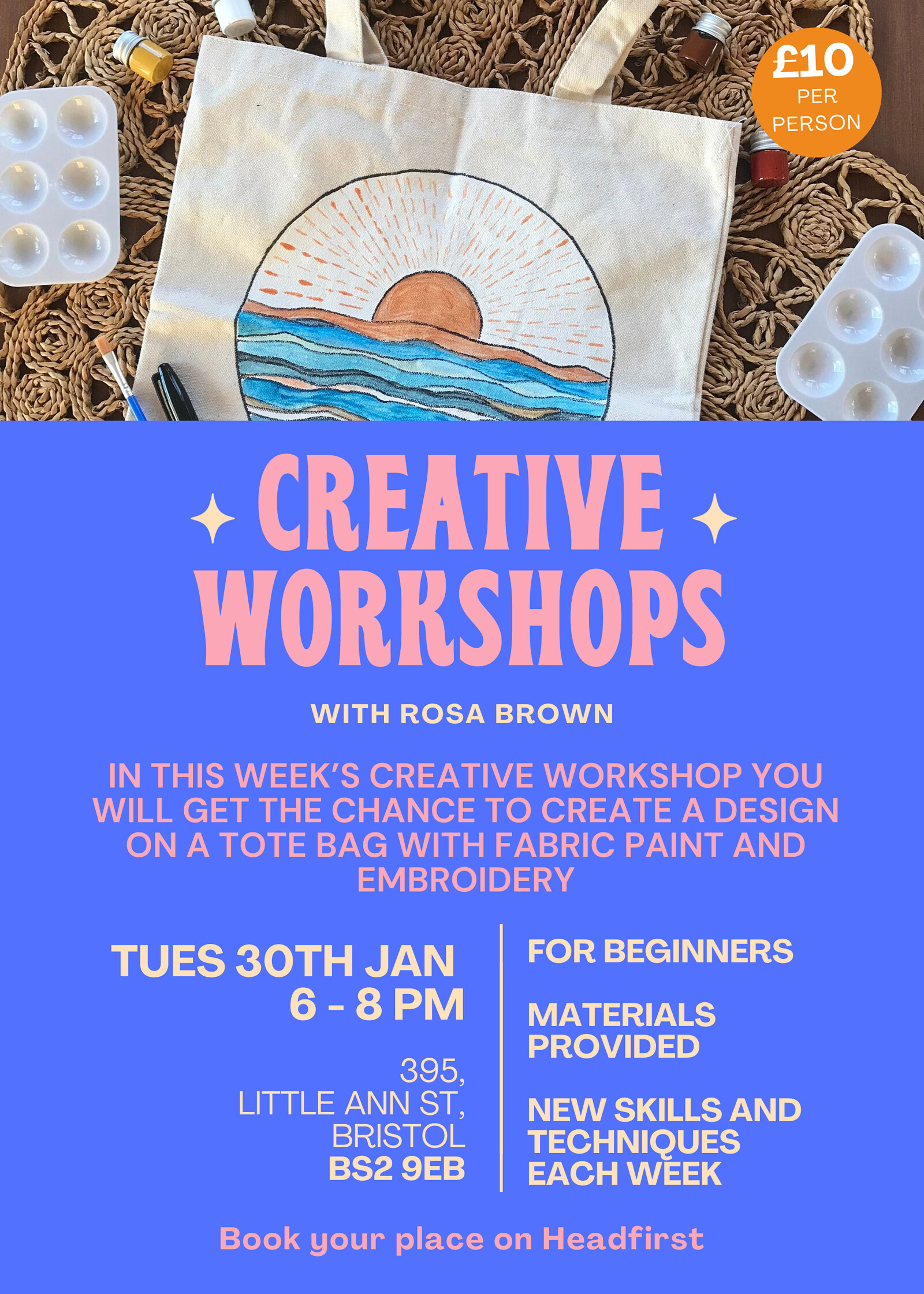 Creative Workshop: Tote Bag Painting at 395