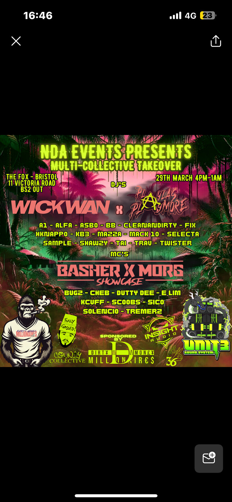 N.D.A events : THE MULTI COLLECTIVE TAKEOVER at The fox