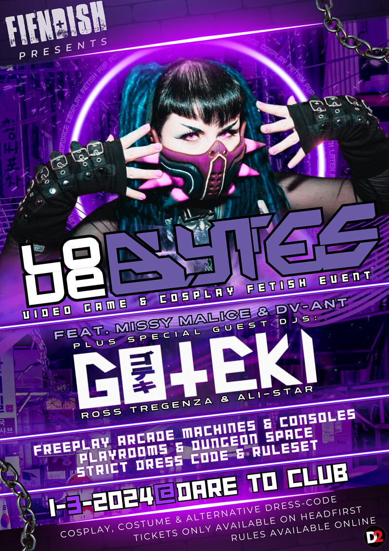 Fiendish Presents - LOVE BYTES Tix £20 OTD at Dare to Club