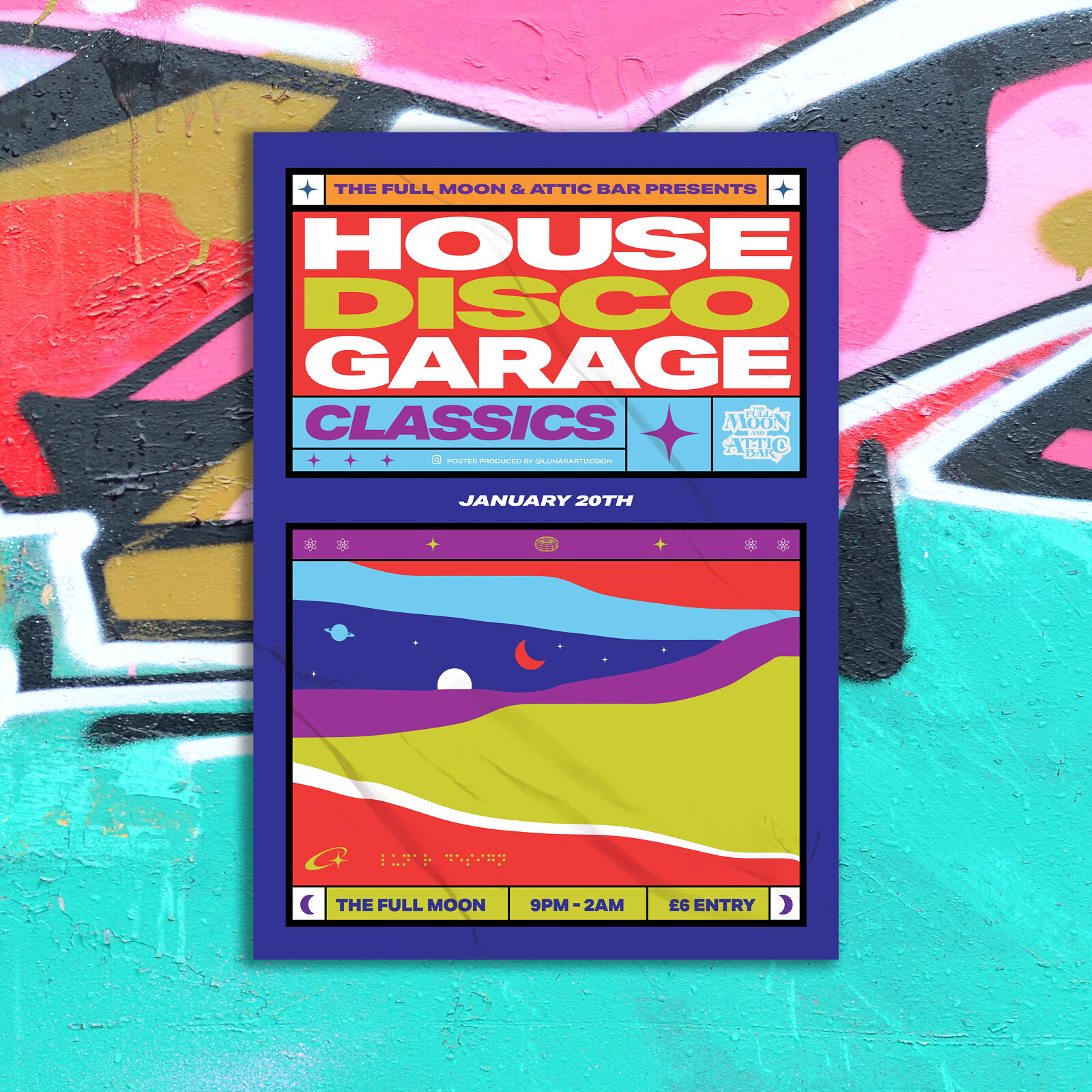 HOUSE, DISCO & GARAGE CLASSICS | THE FULL MOON at The Full Moon & Attic Bar