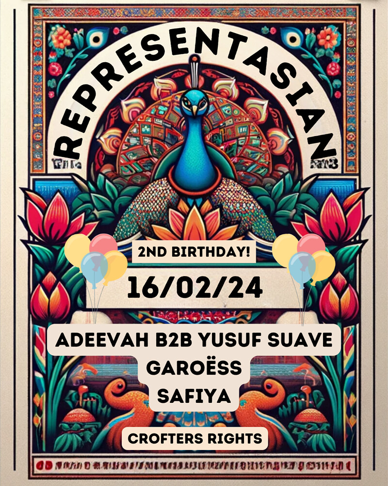 RepresentAsian 2nd Bday at Crofters Rights