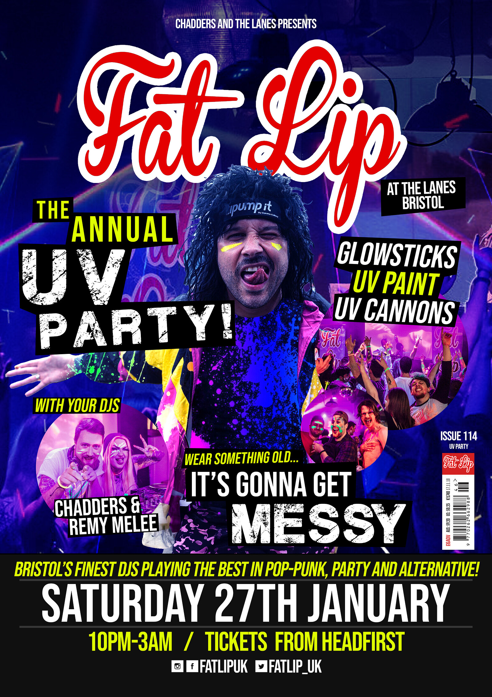 ★ FAT LIP ★ The Annual UV Party at The Lanes
