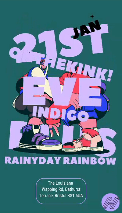 OHTHEKINK & Eve Indigo & Rainy Day Rainbow at The Louisiana