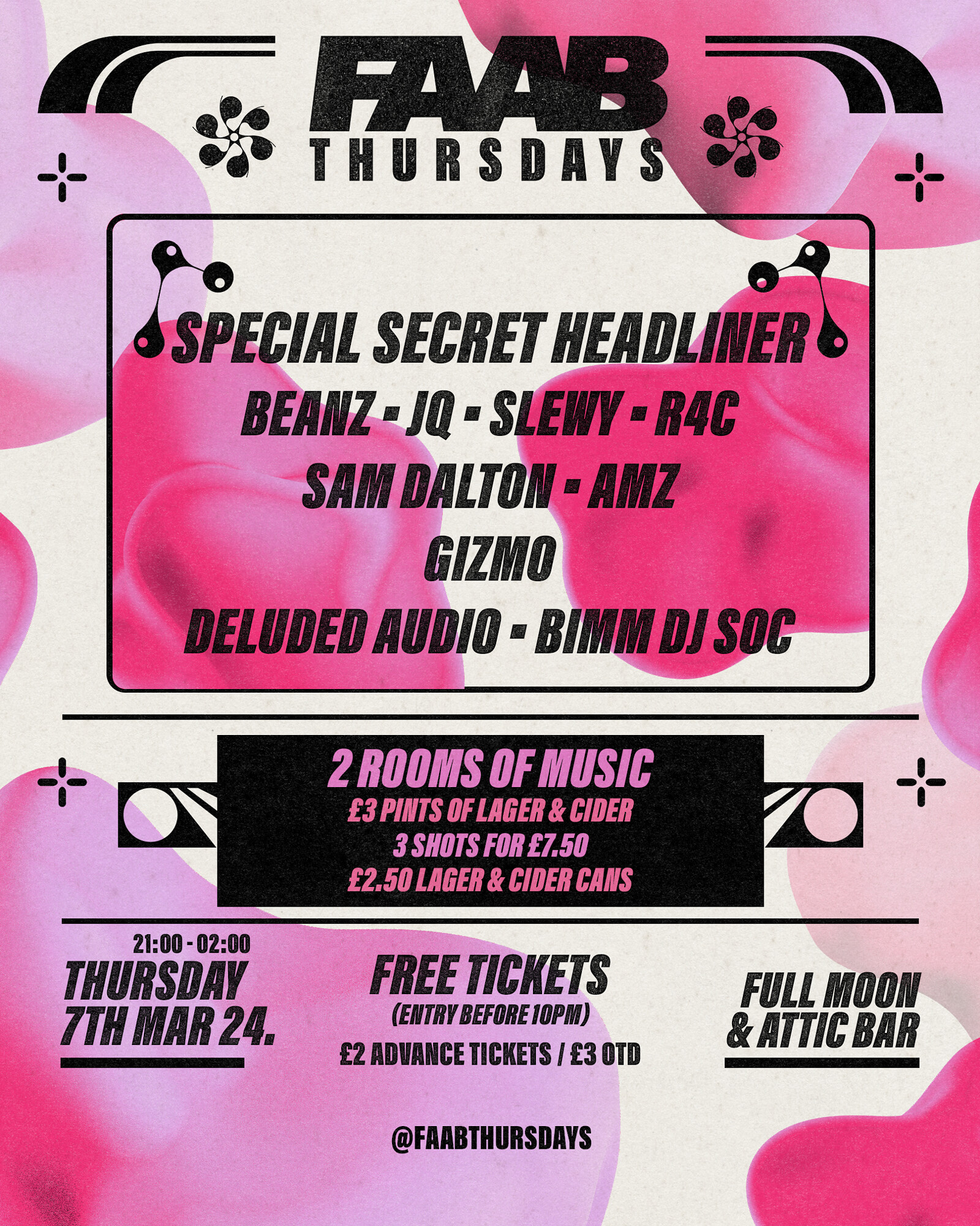 FAAB Presents: ATTIC Thursdays at The Full Moon & Attic Bar