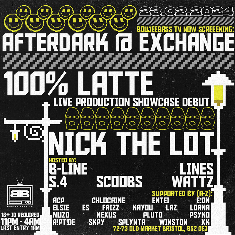 BOUJEEBASS TV NOW SCREENING: AFTERDARK at Exchange