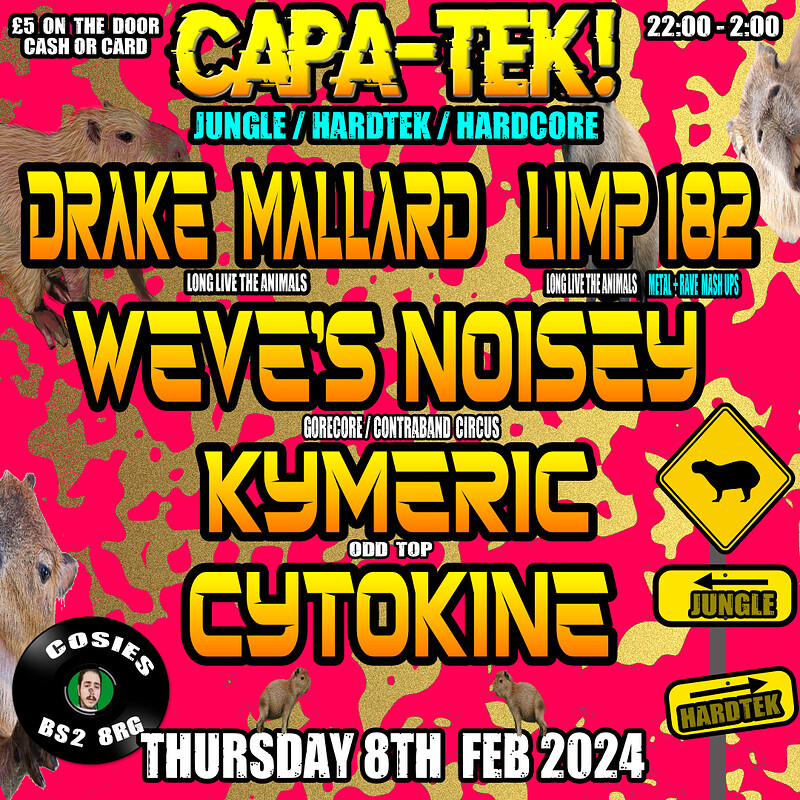 Cappy-Tek HardTek / Jungle / Ravecore / Hardcore at Cosies