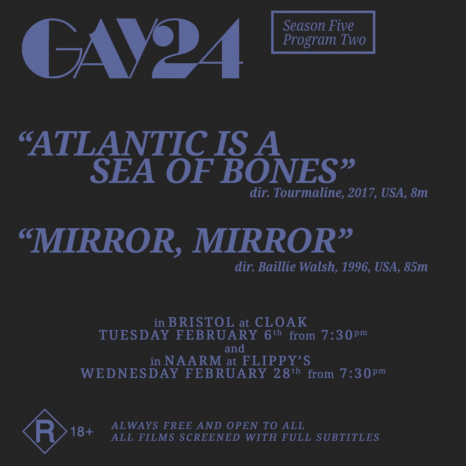 GAY24 Film Club - Mirror, Mirror at Cloak