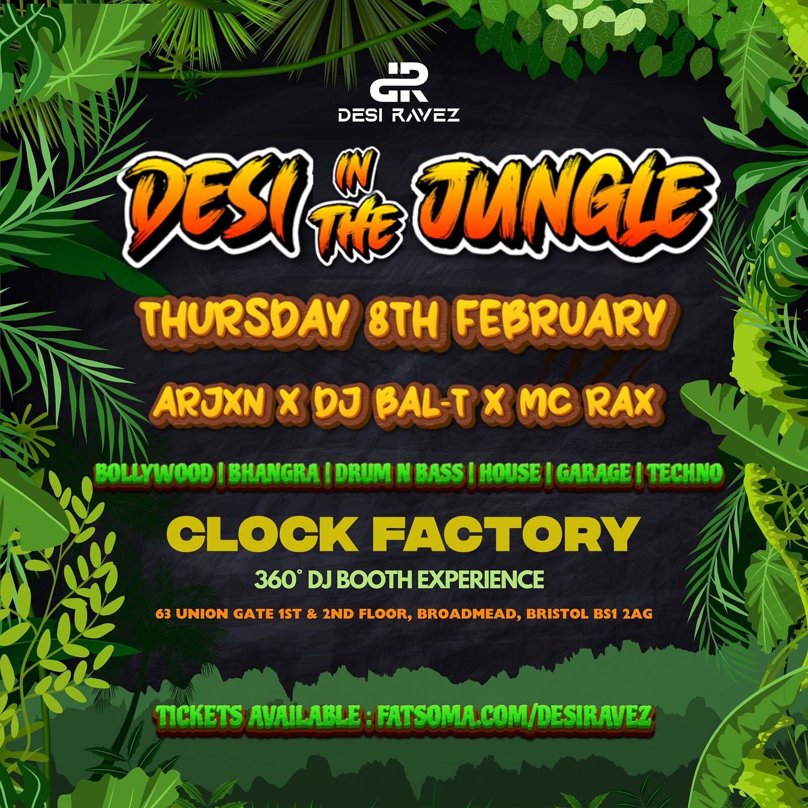 Desi In The Jungle | Drum n Bass x Desi at Clock Factory