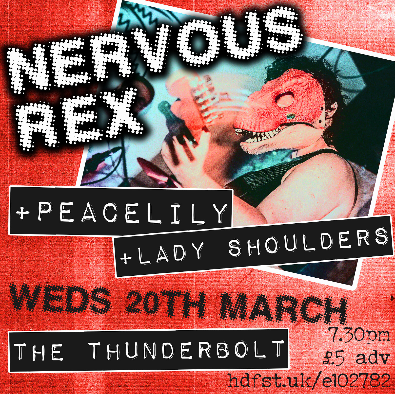 Nervous Rex + Peacelily + Lady Shoulders at The Thunderbolt