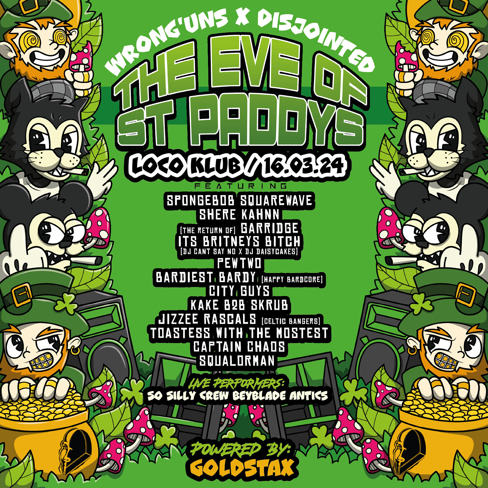 Wrong'uns x Disjointed: The Eve of St Paddy's at Loco Klub