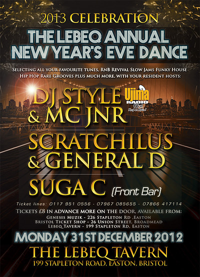 Lebeq Annual N.y.e Dance at Lebeq Tavern Stapleton Rd