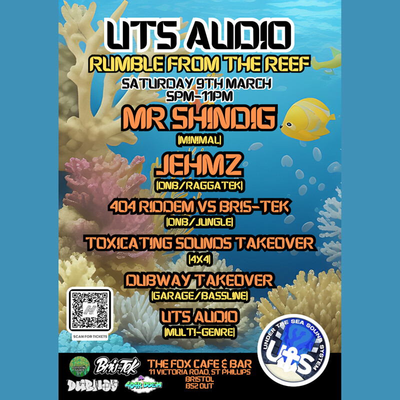 UTS AUDIO PRESENTS: RUMBLE FROM THE REEF at The Fox Cafe Bar