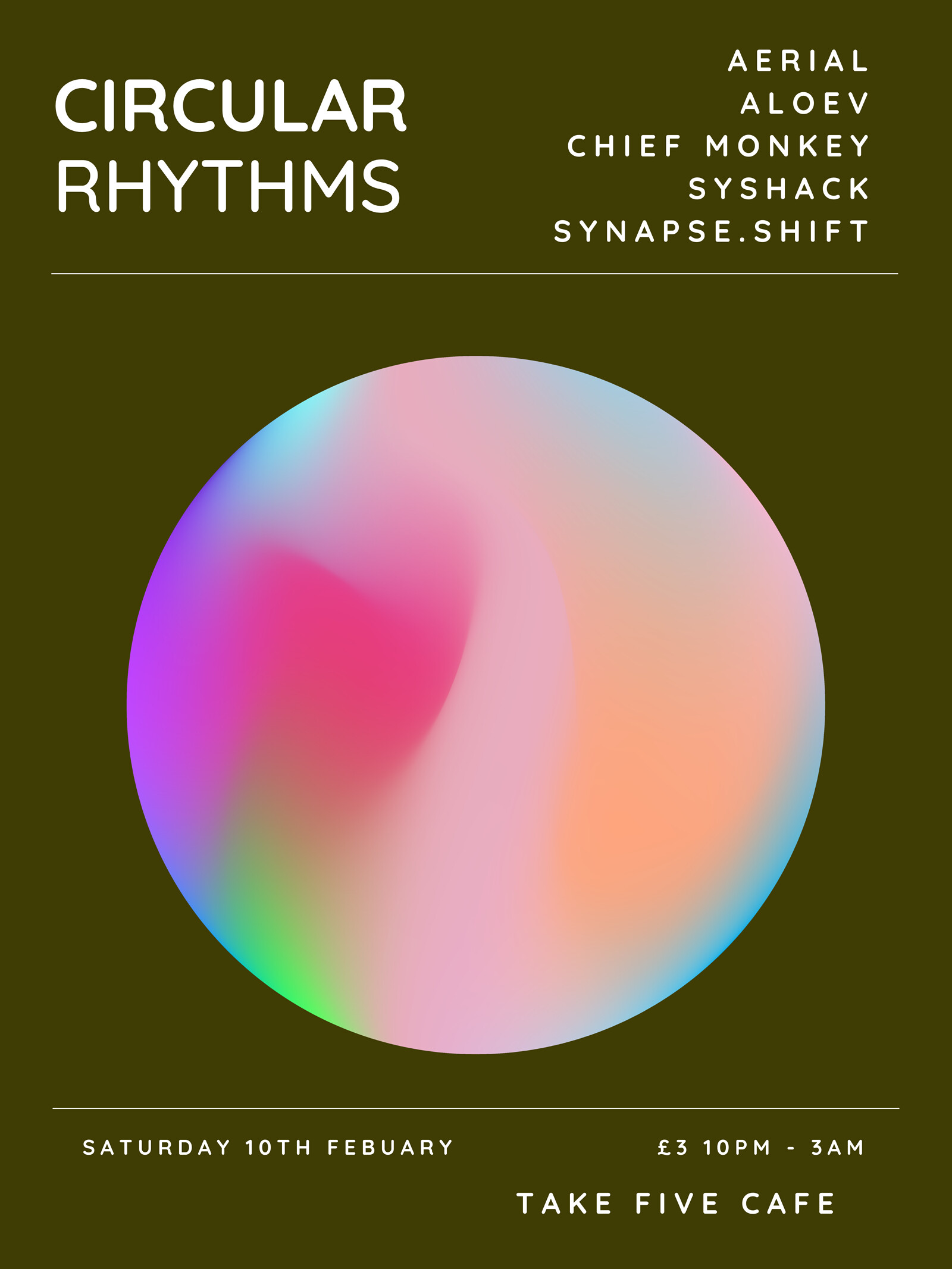 Circular Rythms 1.5 at Take Five Cafe