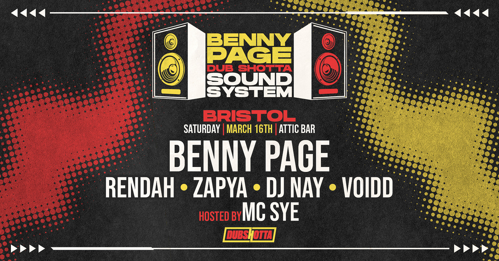 Benny Page Dub Shotta Sound System | Attic Bar at The Full Moon & Attic Bar