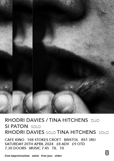 Rhodri Davies | Tina Hitchens  | Si Paton at Cafe Kino