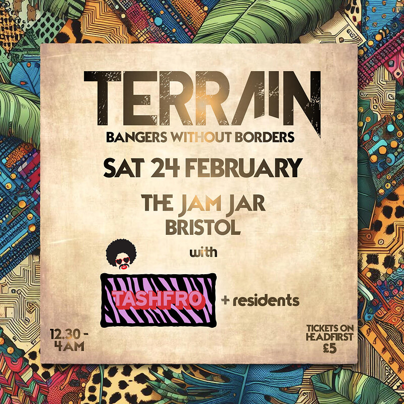 TERRAIN presents at The Jam Jar