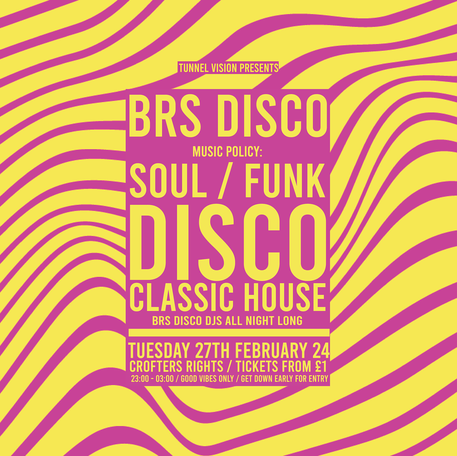 BRS Disco: Disco, Funk, Soul & House at Crofters Rights