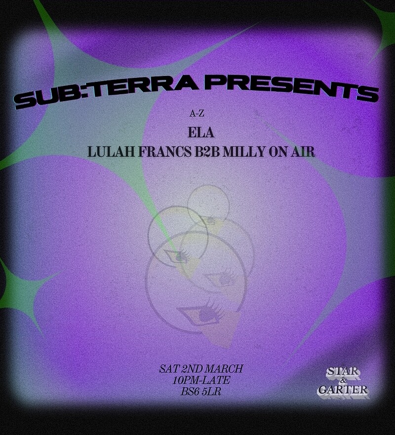 Sub:terra at The Star and Garter Pub - Bristol