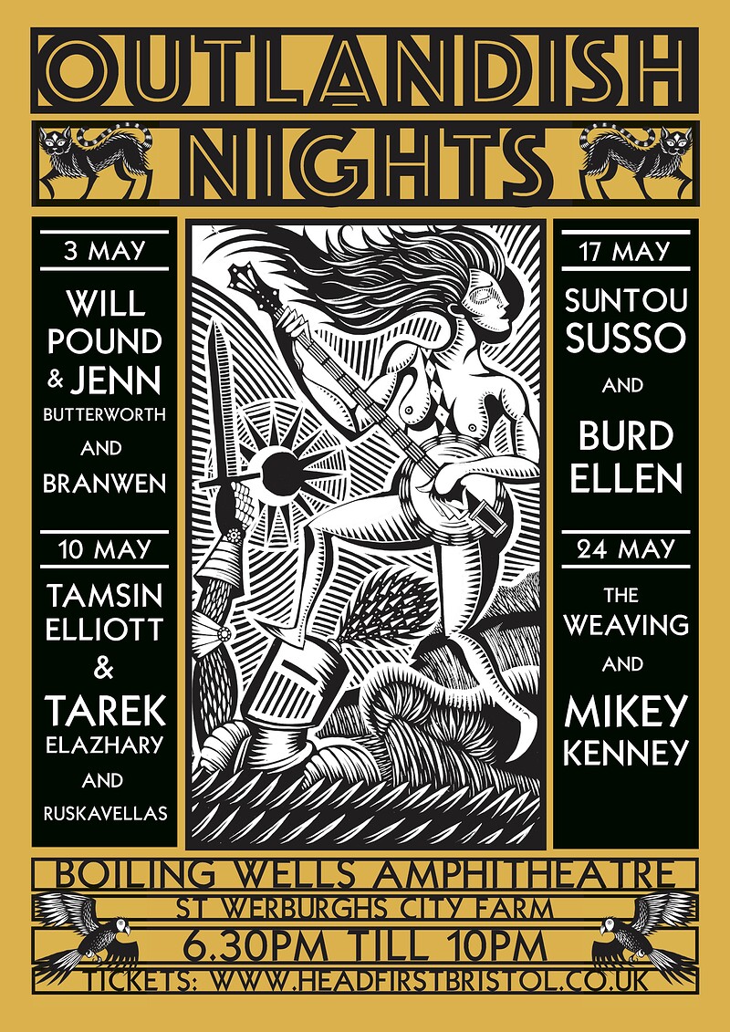 Will Pound & Jenn Butterworth and Branwen at Boiling Wells Amphitheatre, boiling Wells Ln, Bristol BS2 9XY