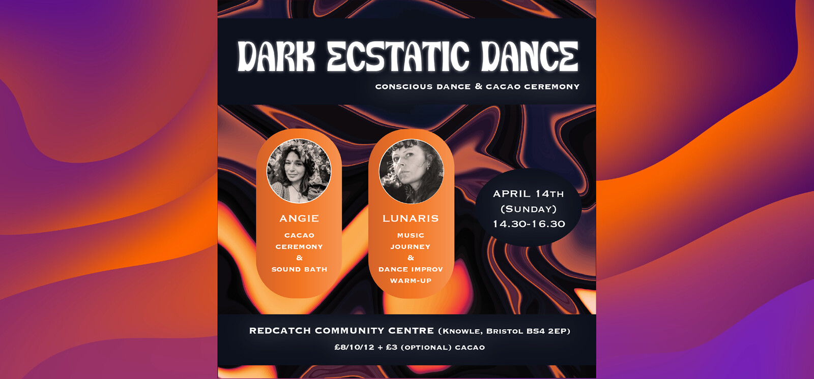 Dark Ecstatic Dance + Cacao Ceremony & Sound Bath at Redcatch Community Centre