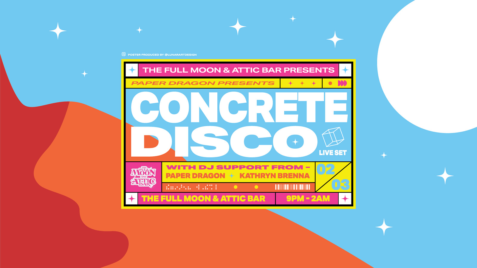 PAPER DRAGONS PRES. CONCRETE DISCO | ATTIC BAR at The Full Moon & Attic Bar
