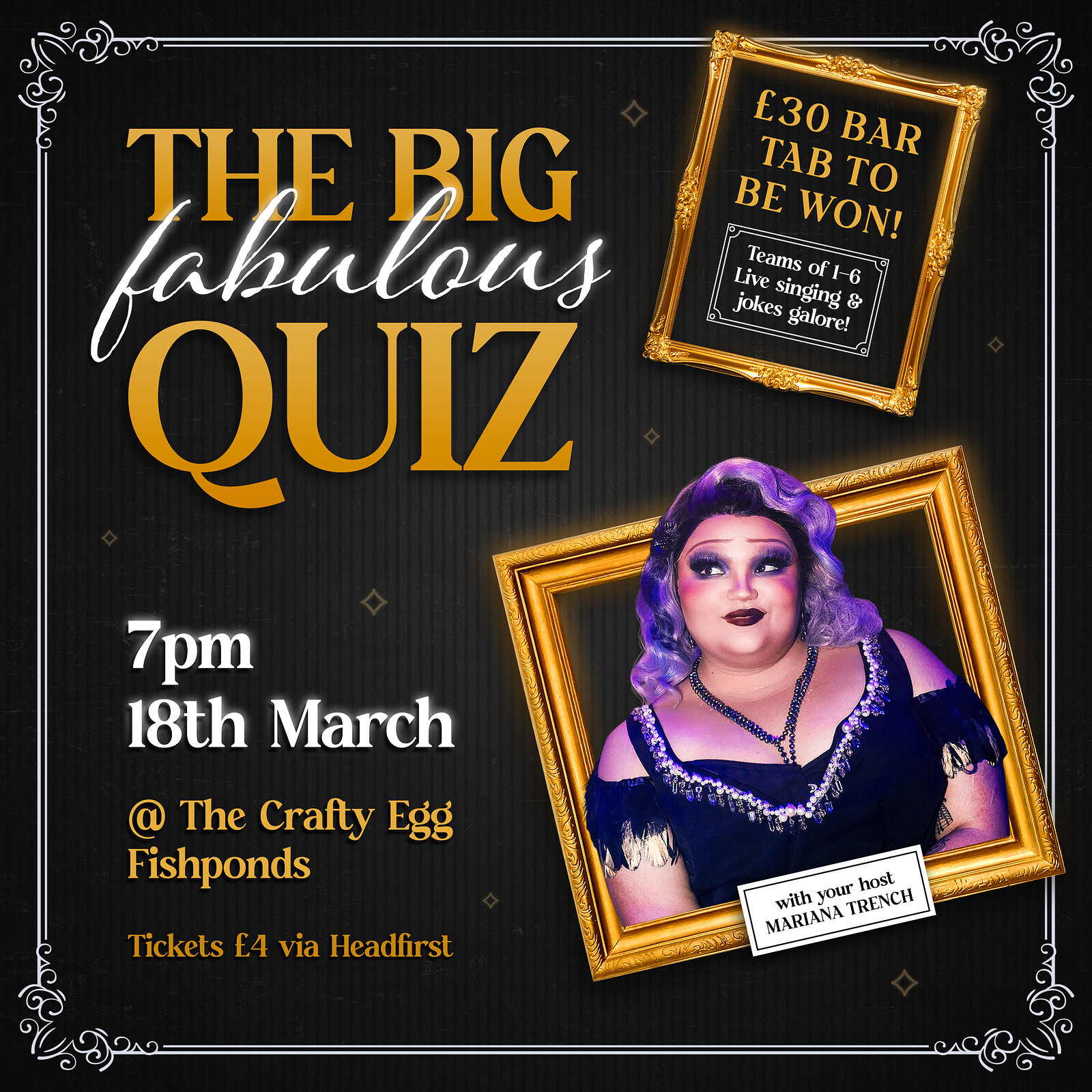 The Big Fabulous Quiz at The Crafty Egg Fishponds