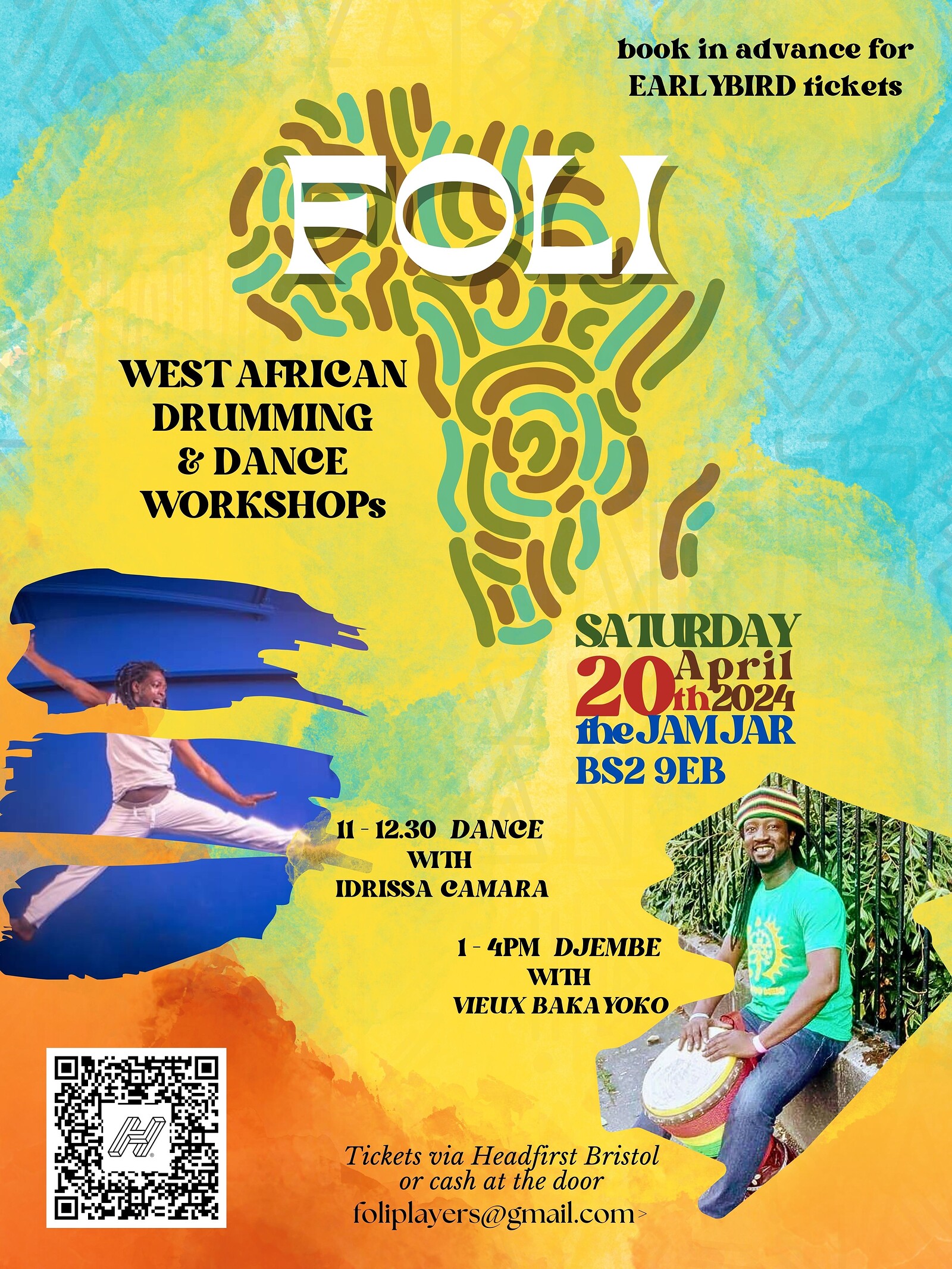 Foli - West African Dance & Djembe Workshops at The Jam Jar