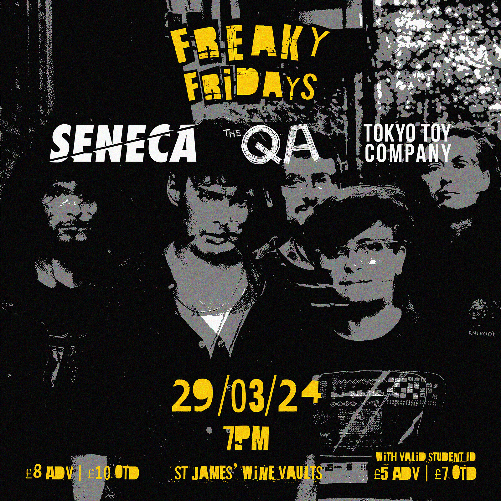 Freaky Fridays #2.1 Seneca + TTC & The QA at St James Wine Vaults, Bath