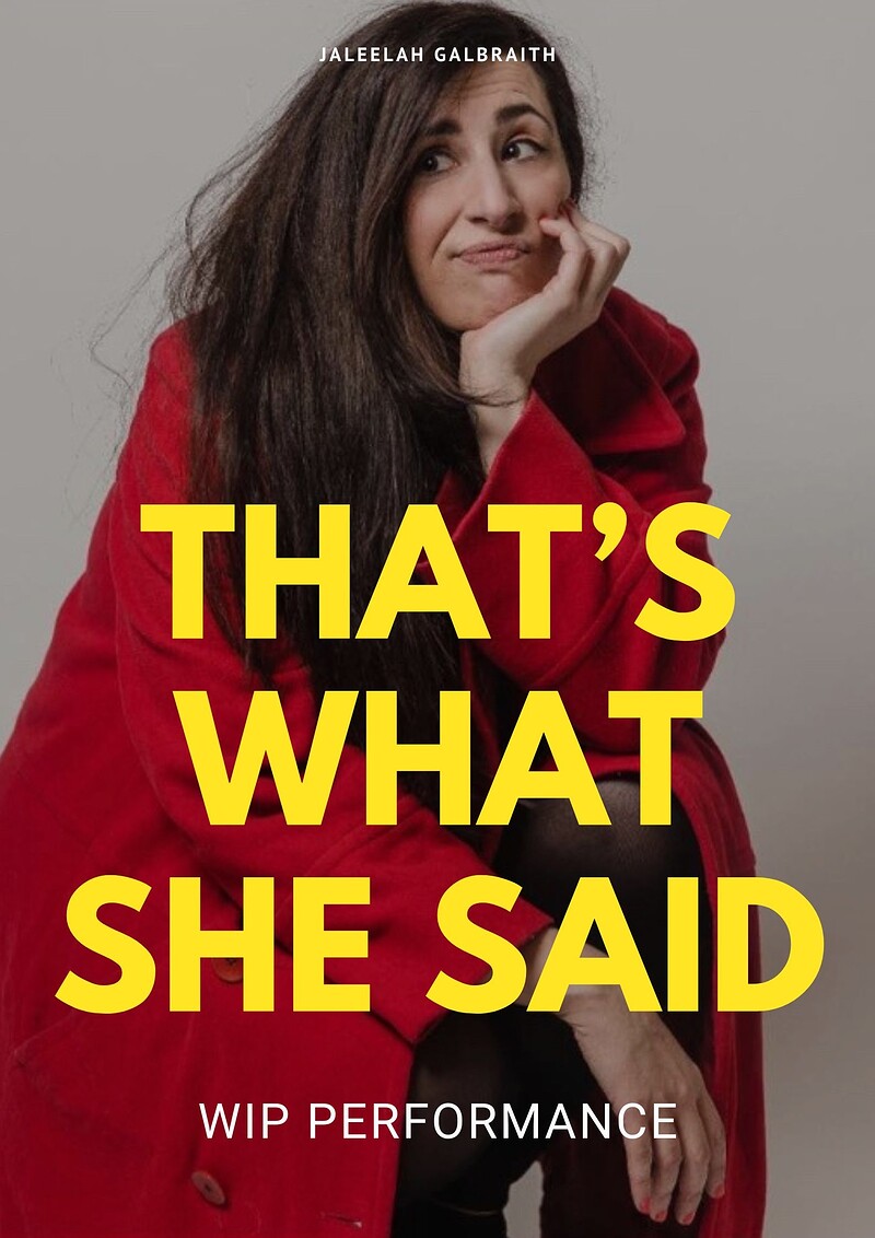 That’s What She Said - WIP at Sidney & Eden