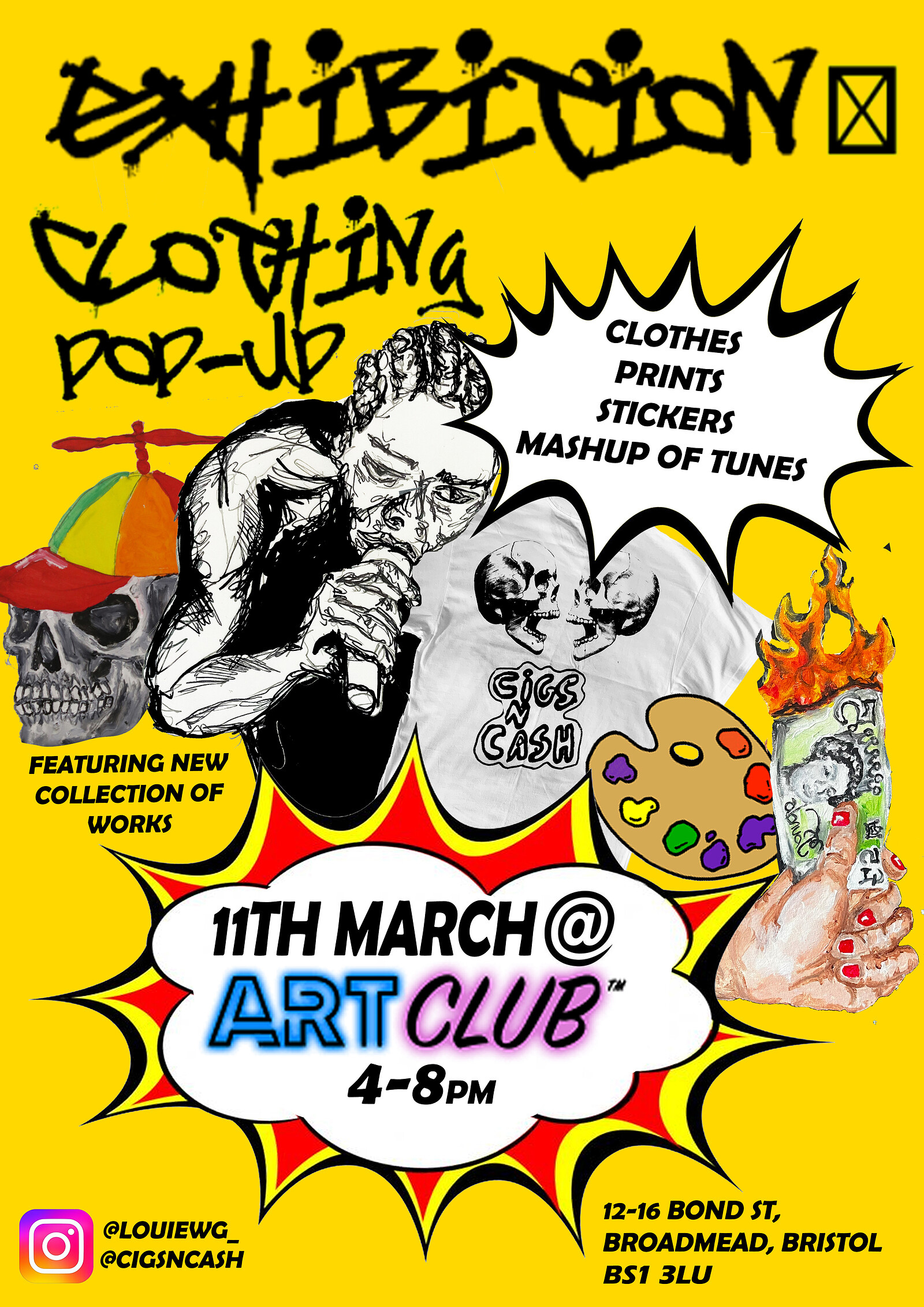 Cigsncash pop-up/ Exhibition at ArtClub