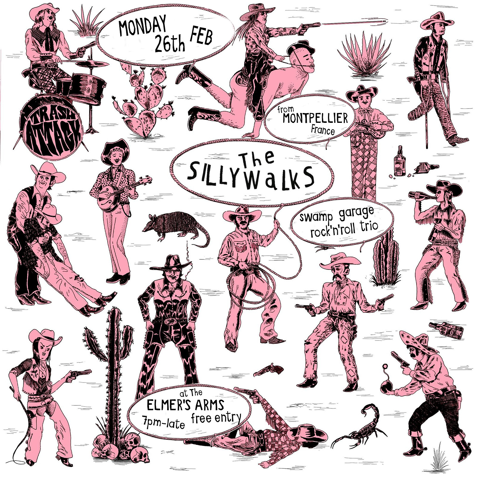 The Silly Walks at The Elmer's Arms