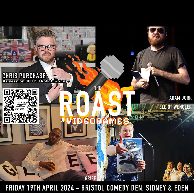The Comedy Roast of your favourite Videogames at Sidney & Eden