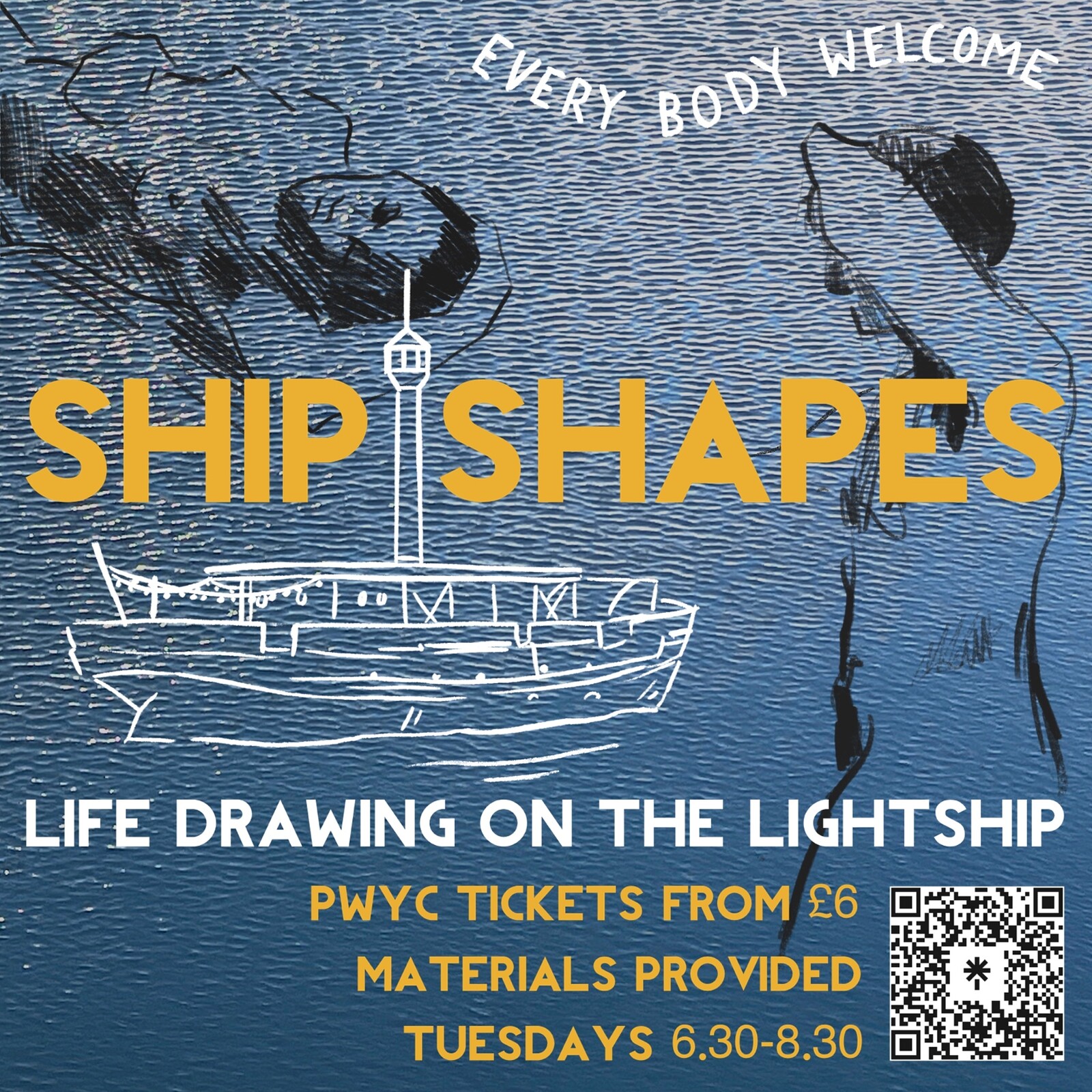 Ship Shapes - Life Drawing aboard the Lightship at The John Sebastian Lightship