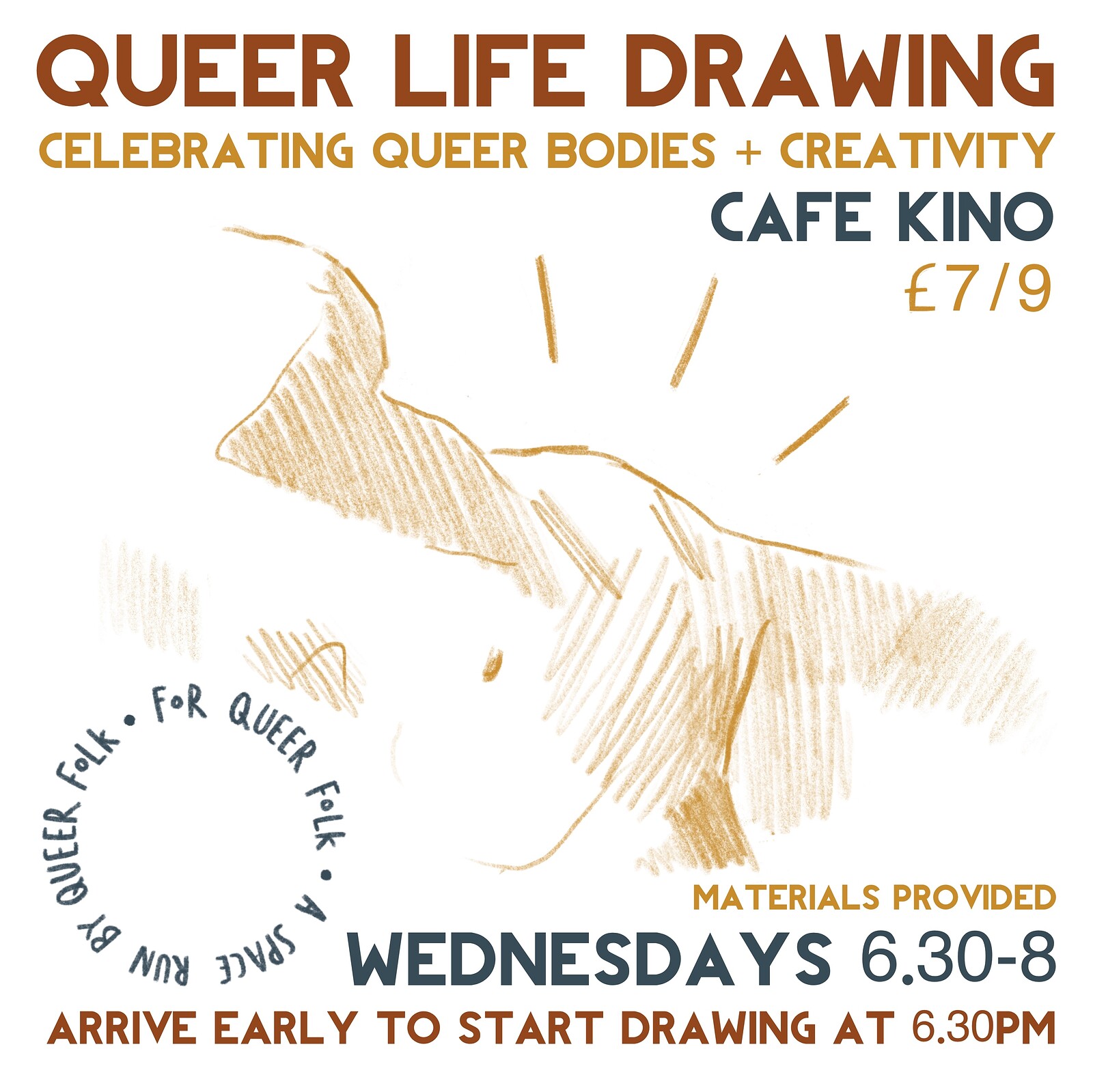 Queer Life Drawing at Cafe Kino
