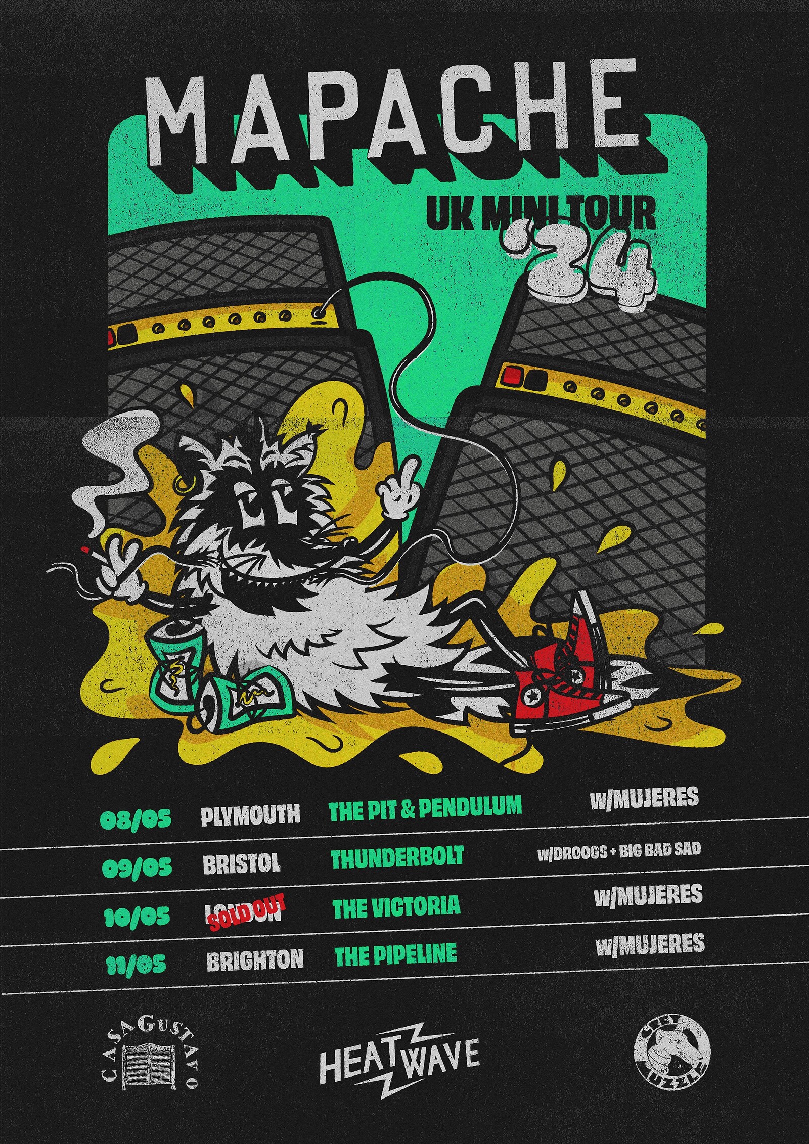 Mapache + Thebigbadsad. + Droogs at The Thunderbolt