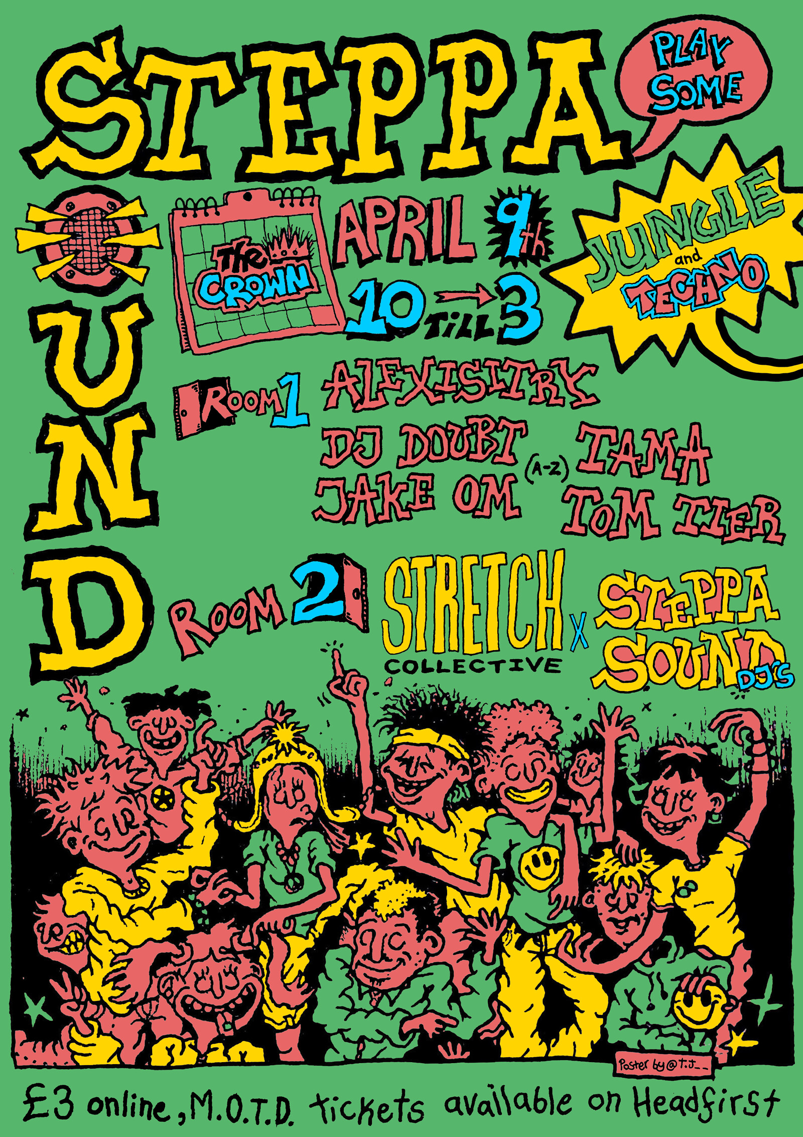 STEPPA SOUND PRESENTS... JUNGLE/TECHNO at The Crown