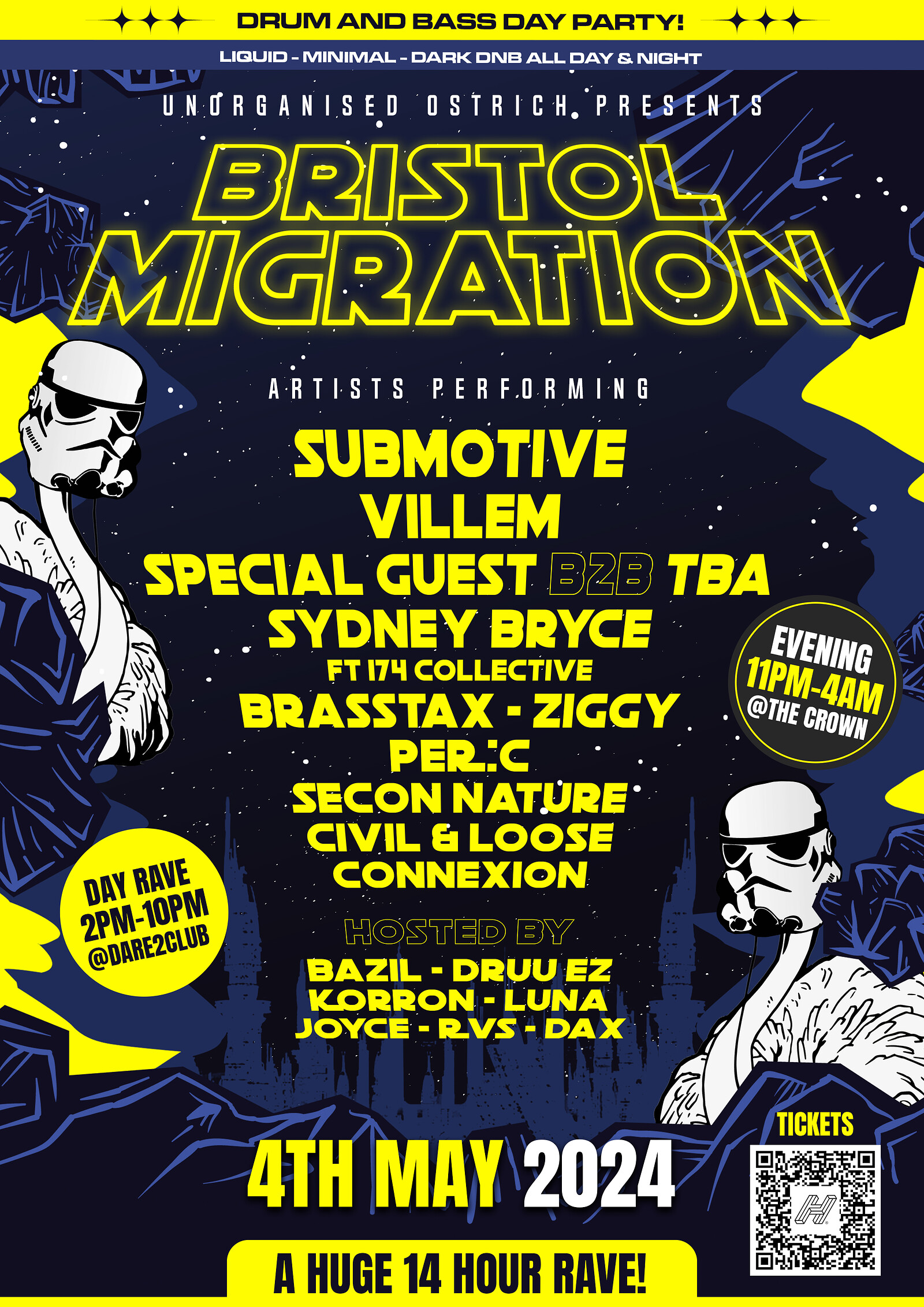 Unorganised Ostrich | SUBMOTIVE, VILLEM & MORE at The Crown