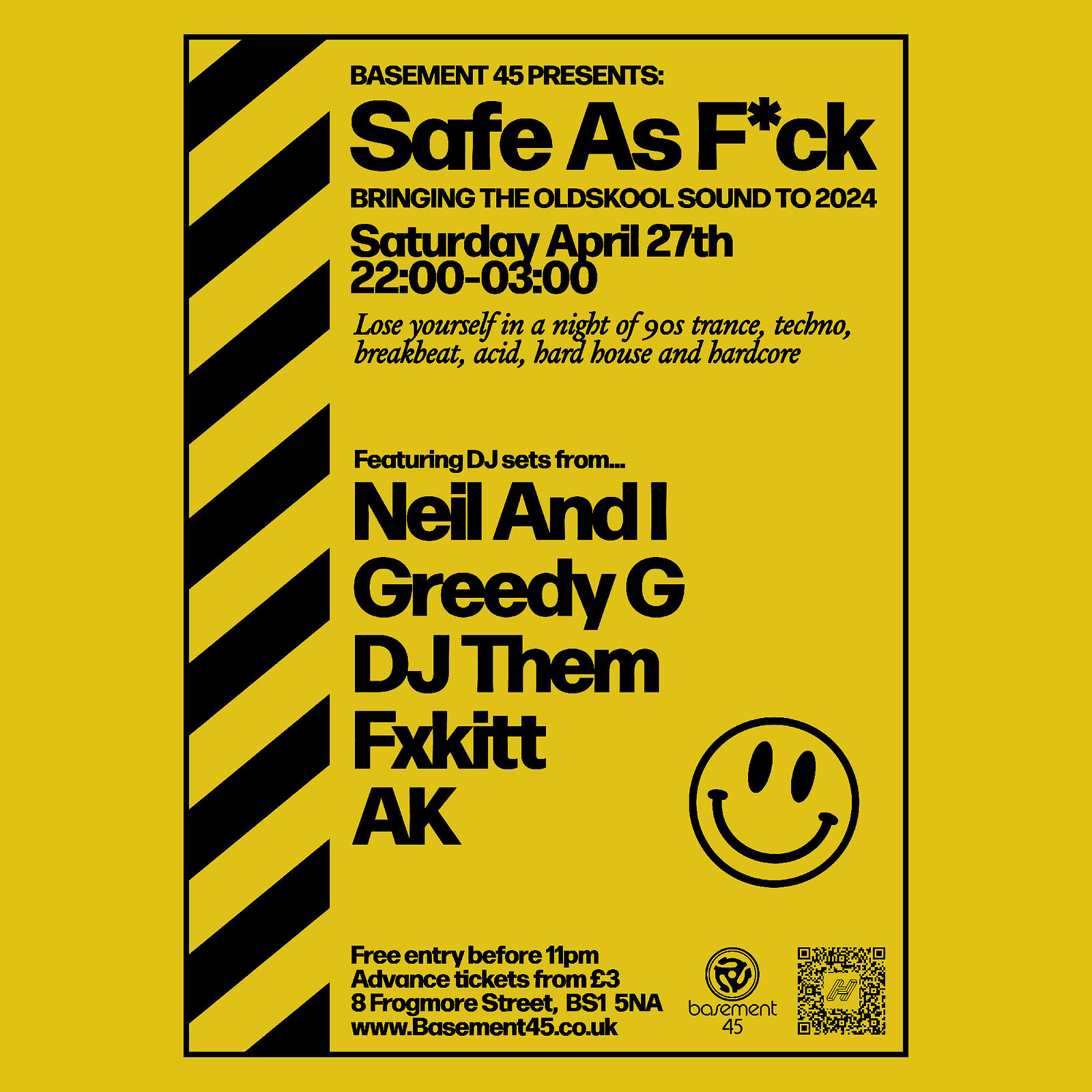 Safe As F*ck at Basement 45