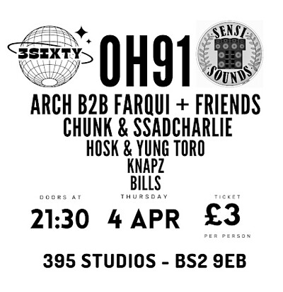 3SIXTY PRESENTS: OH91 at 395