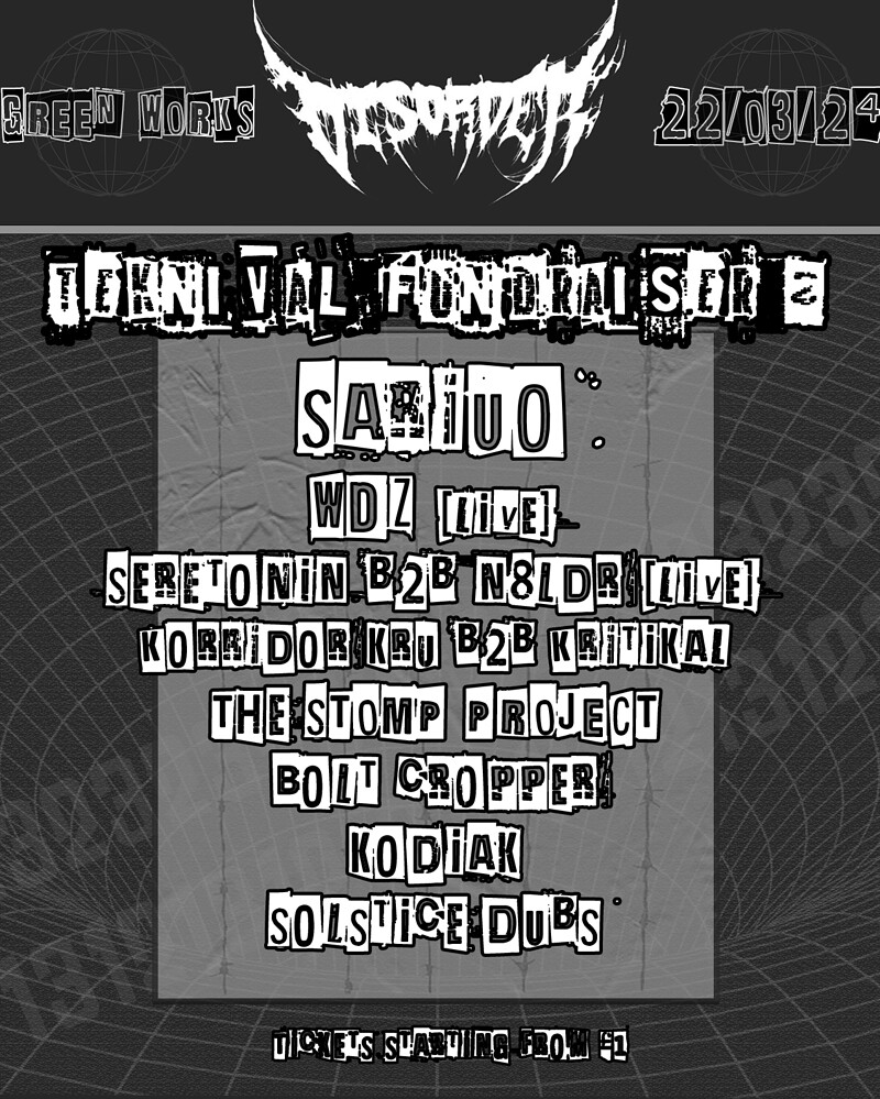 Disorder Sound - Teknival Fundraiser #2 at Green Works